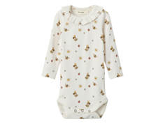 Lil Atelier coconut milk bees bodysuit